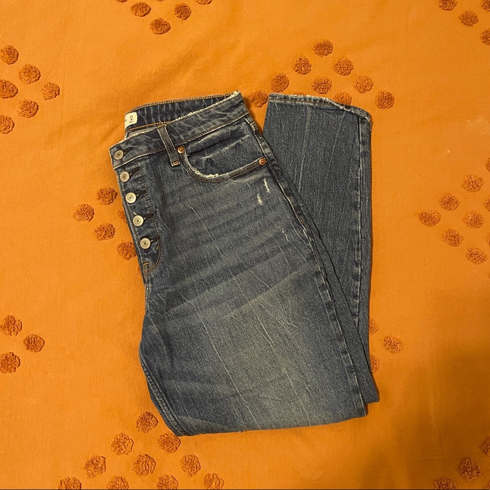 A&F CURVE LOVE SKINNY HIGH RISE, SIZE 29R (8R)